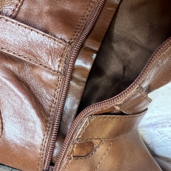 Women’s Wide Calf Brown Riding Boots Size 11 - Picture 10 of 10